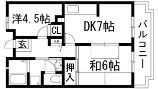 アルビス寺本7号棟【4階】の間取り