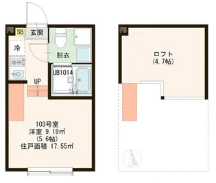 Atelier M 堀切菖蒲園【1階】の間取り