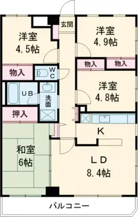 アネックス赤澤【4階】の間取り