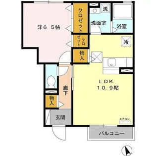 パークヒル城南【1階】の間取り