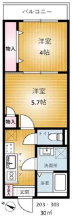 REVENE小倉【3階】の間取り