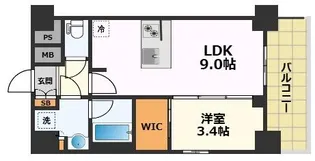 プレサンス レイズ 鶴舞公園【10階】の間取り