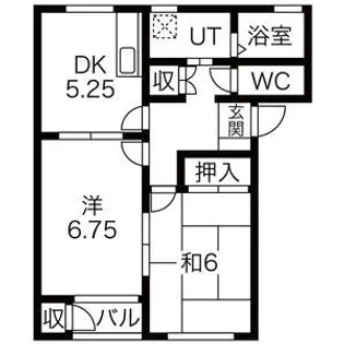 グランデ本館5番館【2階】の間取り