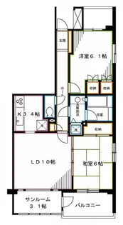 パークシティ杉並ウエストコート【4階】の間取り