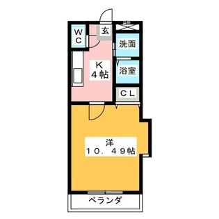 ラフォーレTSUCHIHARA【2階】の間取り