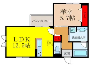 仮)Fiore室町【1階】の間取り
