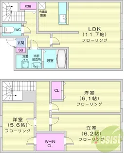 グランデ吹上【2階】の間取り