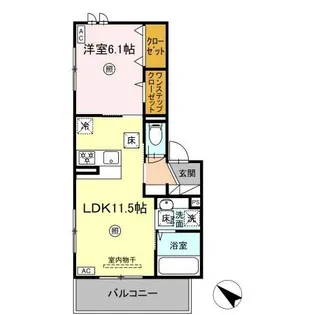 Colline bleue【1階】の間取り