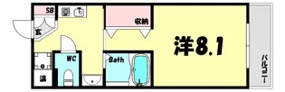ハーヴィス神戸【3階】の間取り