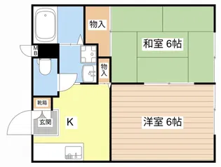 リバーサイドハイツ【2階】の間取り