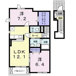 シェーネA【2階】の間取り