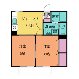 セレブリティー F【1階】の間取り