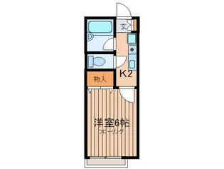 ジュネスミナミ【2階】の間取り