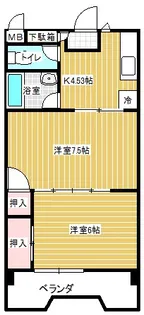 ボヌールシャトレー【2階】の間取り