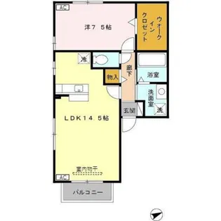 ドゥ・プランタン【1階】の間取り