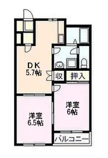 アイビス小絹B【3階】の間取り