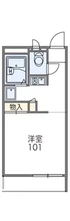 レオパレスミウラ【2階】の間取り