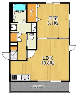クレールメゾン【2階】の間取り