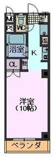 東山サンハイツ【4階】の間取り