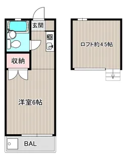 ハイツ夏栄【1階】の間取り