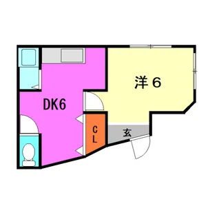 猪名寺1丁目文化【1階】の間取り
