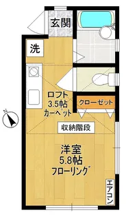 Y・S・コート稲田堤A棟【1階】の間取り