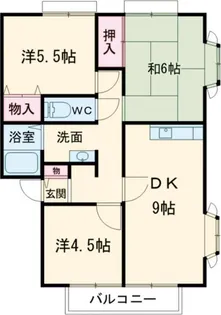 サンガーデンイママンE【1階】の間取り