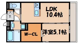 サニーハイム宮の町【2階】の間取り