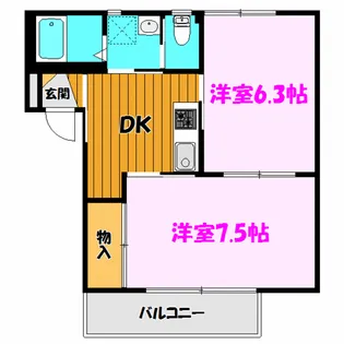 ビラ・セレーナ【2階】の間取り