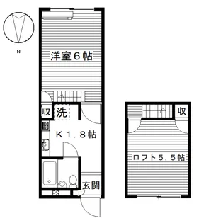 エーデルハイツ【2階】の間取り