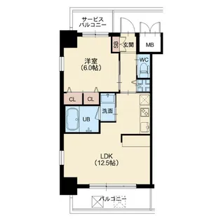 スプランディッド新大阪キャトル【2階】の間取り