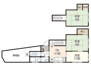 広島県広島市西区己斐中2【一戸建】の間取り