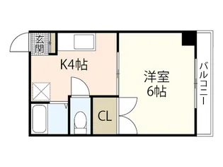 長森ビル【4階】の間取り
