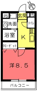 メイプル綾野【2階】の間取り