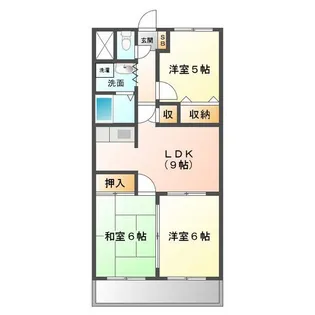 HAPPY EREA BISKET倶楽部【5階】の間取り