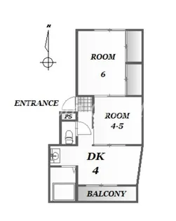 平野マンション【2階】の間取り