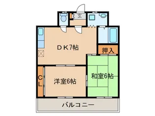 シャルマン大島 2【2階】の間取り
