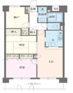 本駒込Kマンション【5階】の間取り