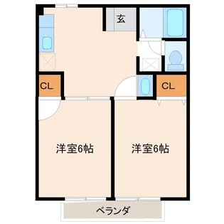 グリーンヒルズなかのII【1階】の間取り