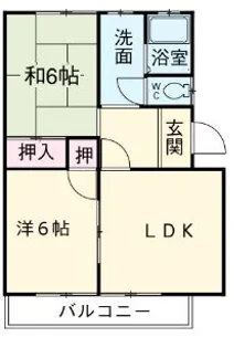 グリーンハイツ【2階】の間取り