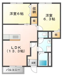 アルタイル I【1階】の間取り