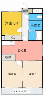 マーレ荘知立【2階】の間取り