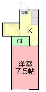 ムツミハイツ【1階】の間取り