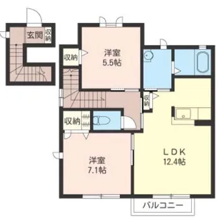 フォレスト冨士山D【2階】の間取り