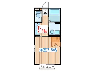 プランドール【1階】の間取り