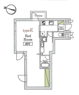 n flat エヌフラット【4階】の間取り