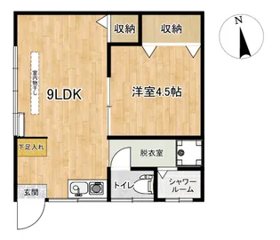 コーポおおみや【1階】の間取り