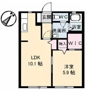 アーネスト南日吉【1階】の間取り