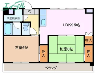 レーベンハイム【2階】の間取り