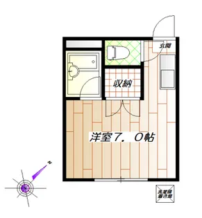 東京都中野区上高田2【アパート】の間取り